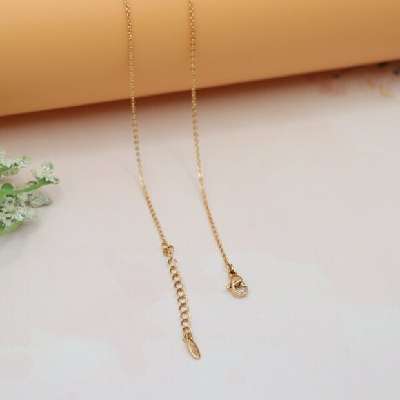 Elegant Rose Gold 'LOVE' Pendant Necklace with Dainty Chain, XPNL0197 - Picture 11 of 13